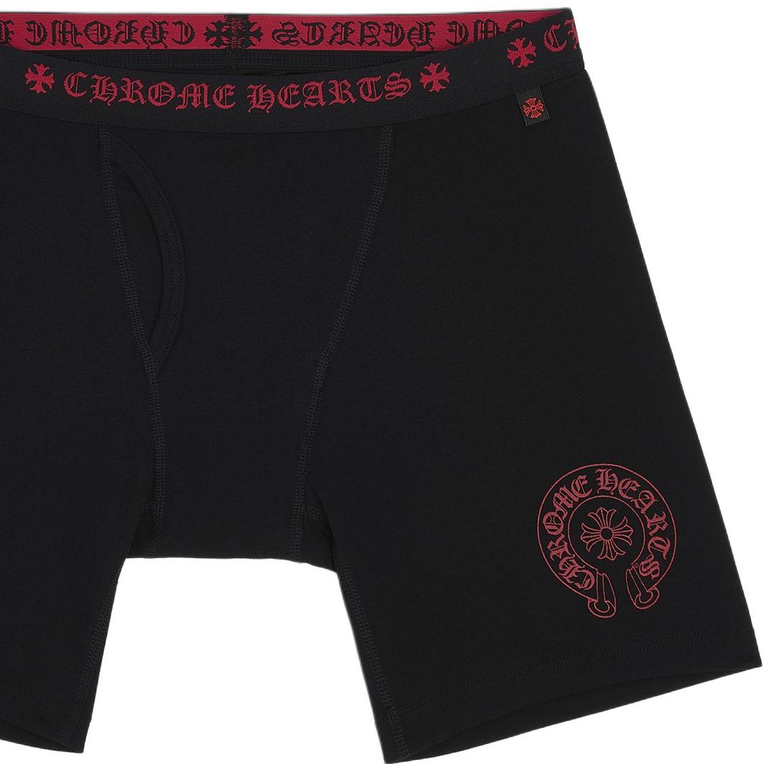 Chrome Hearts Long Underwear Black Red
