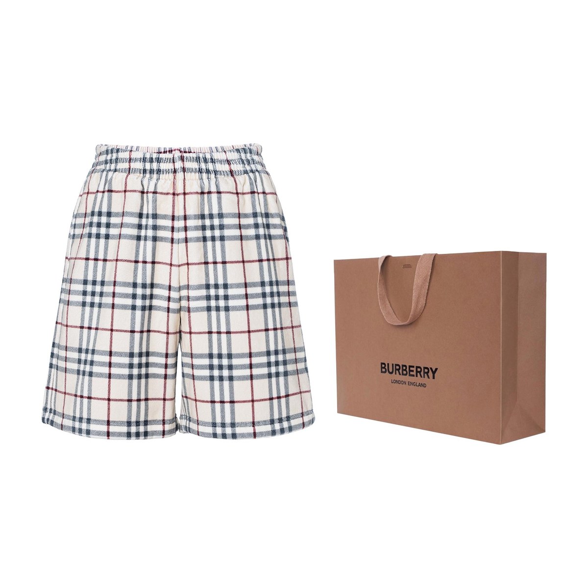 Burberry Check Casual Shorts Beige