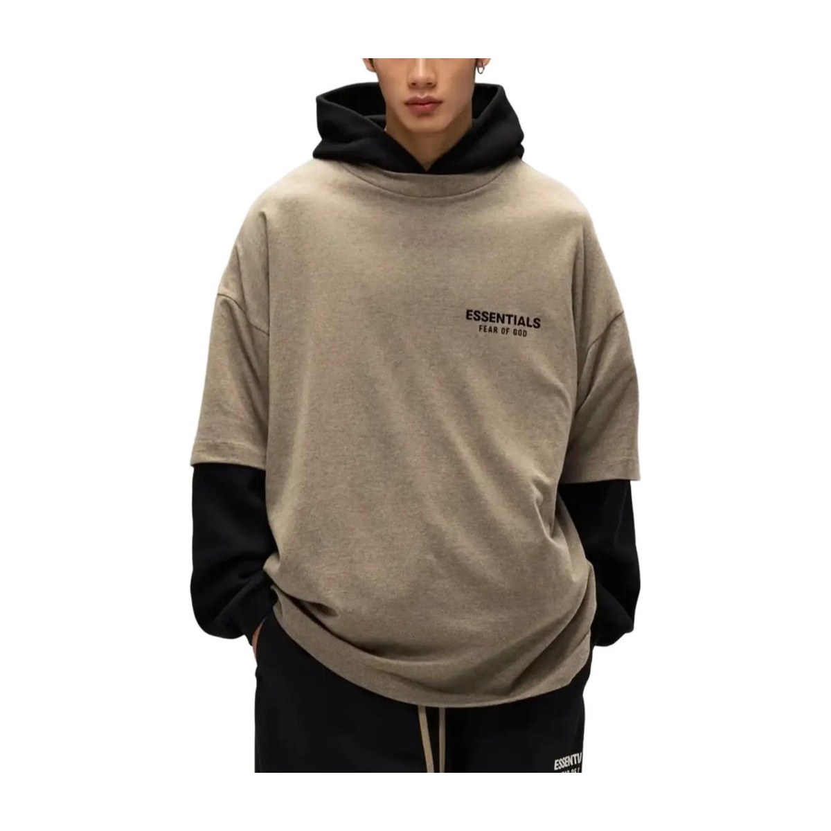 Fear of God Essentials FW24 Holiday Core Crewneck T-Shirt Deep Fog Grey