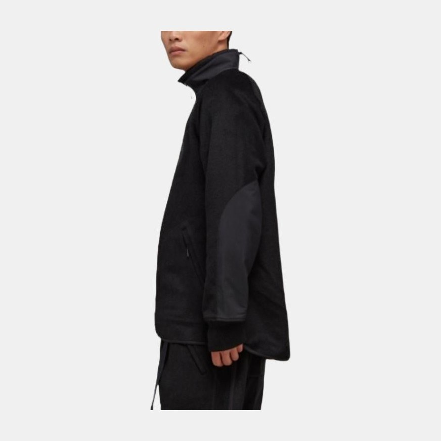 Y-3 FW22 Logo Patch Fleece Jacket Black