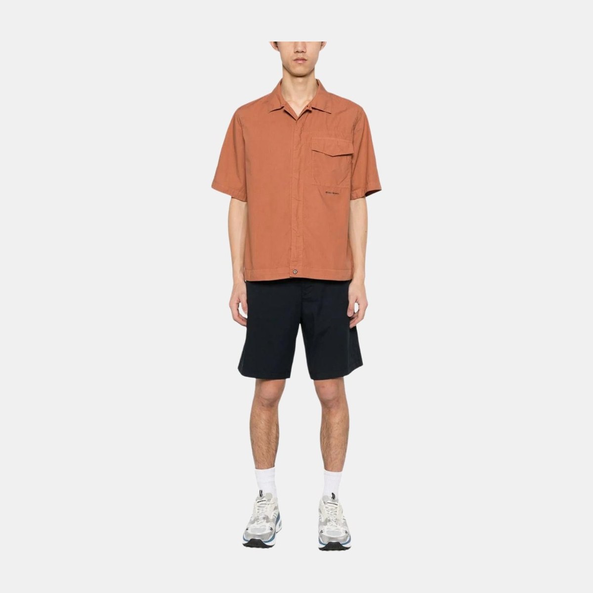 Stone Island SS24 Paracadute Pocket Shirt Orange