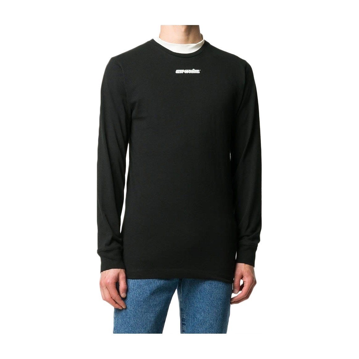 OFF-WHITE Arrow Print Long Sleeve Tee Black