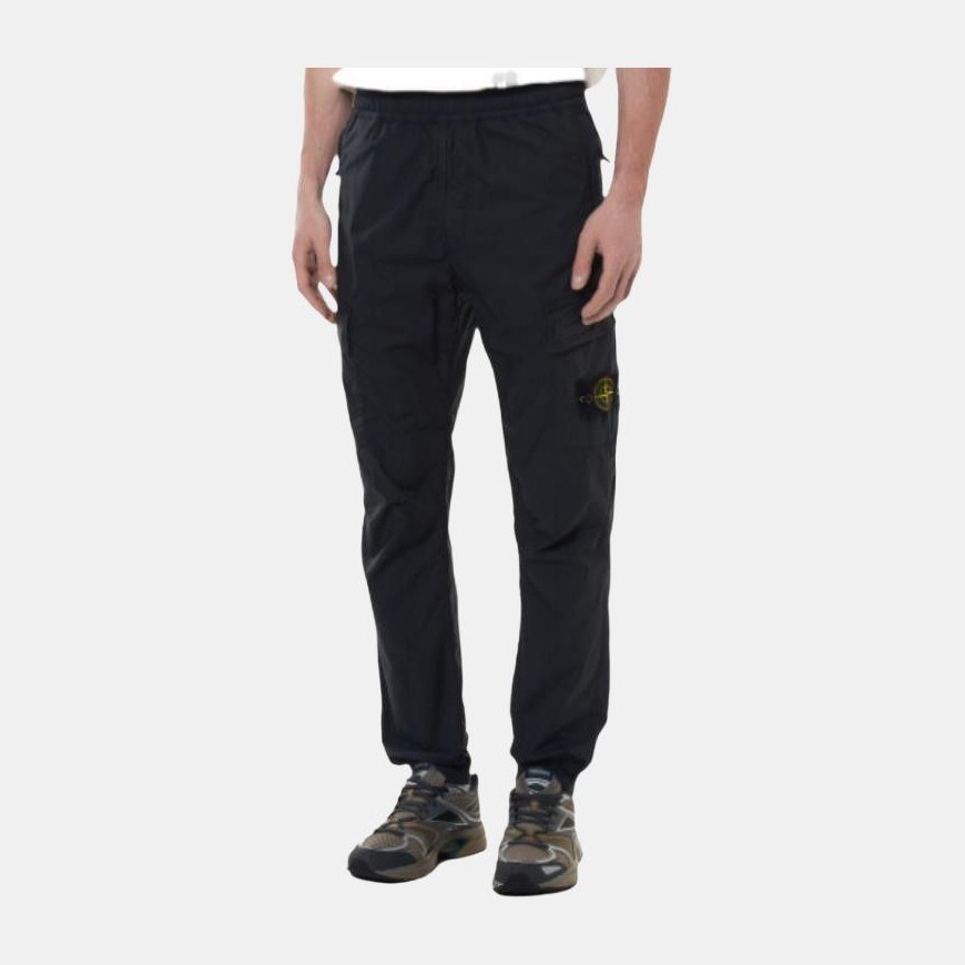 Stone Island SS22 Compass Patch Cargo Pants Carbon Black
