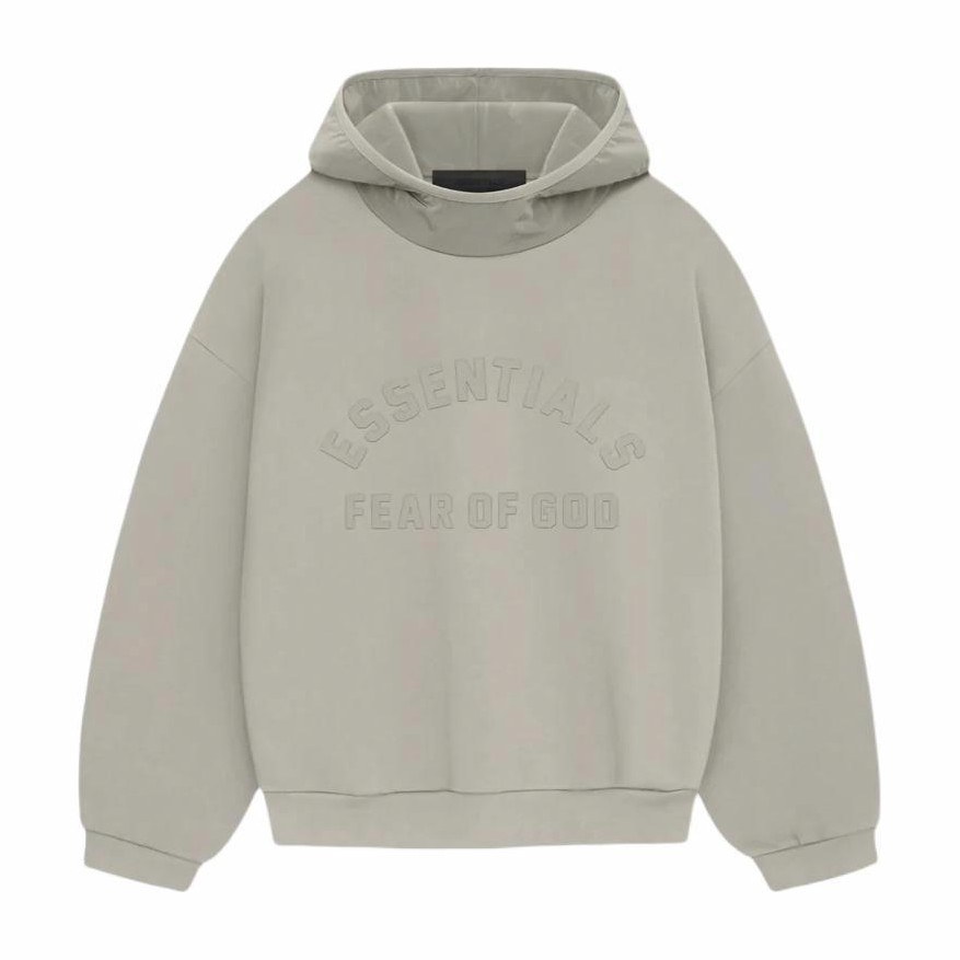 Fear of God Essentials Nylon Fleece Hoodie Seal Gray