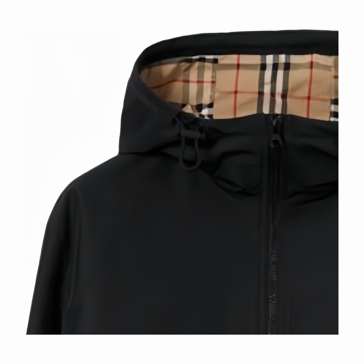 Burberry FW23 Hooded Zip Trench Coat Black
