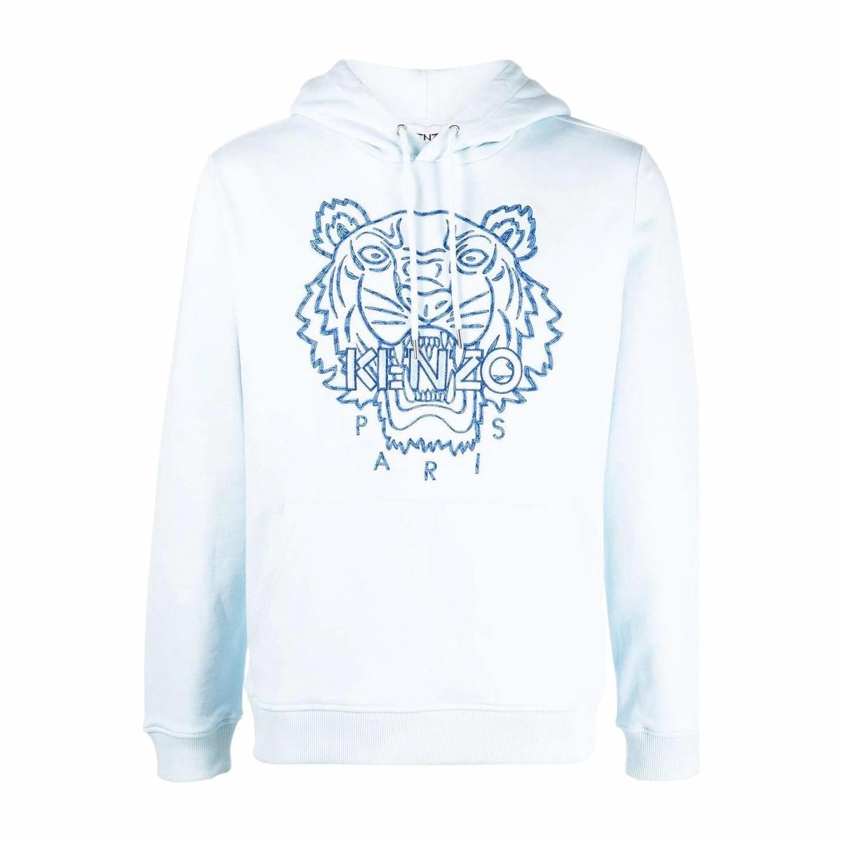 KENZO Embroidered Tiger Hoodie Blue