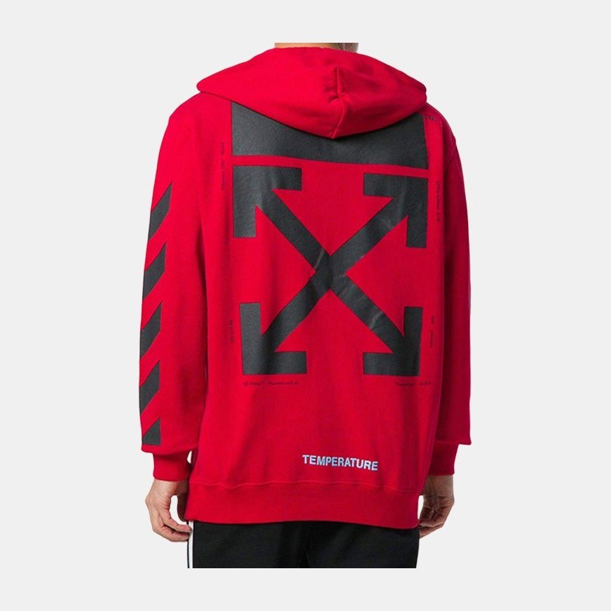 OFF-WHITE Mona Lisa Hoodie Red