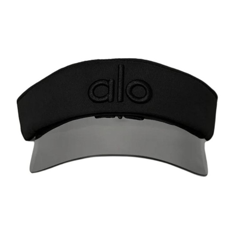 alo yoga Logo Embroidered Hat Black