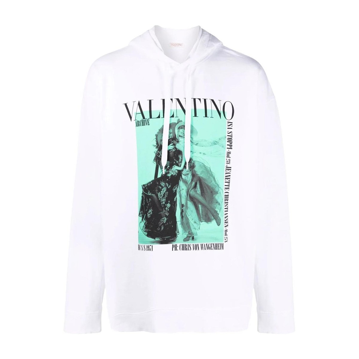 Valentino SS22 Logo Hoodie White