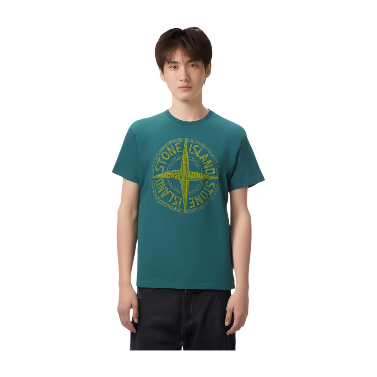 Stone Island SS23 Logo Print T-Shirt Green