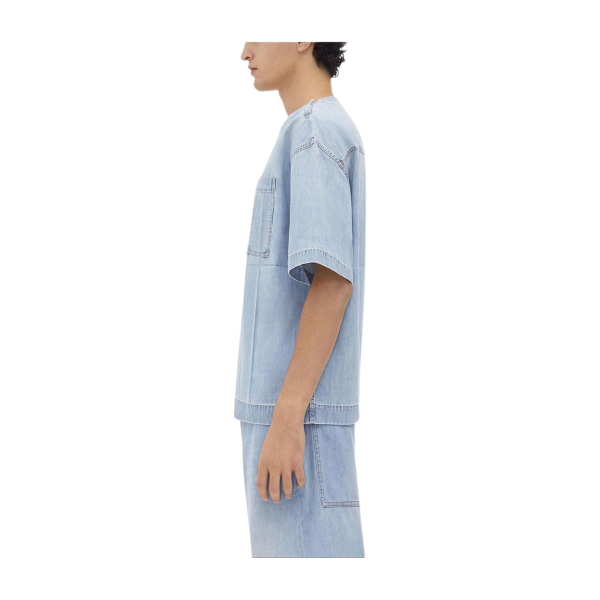 Bottega Veneta FW23 Light Bleached Denim T-Shirt T