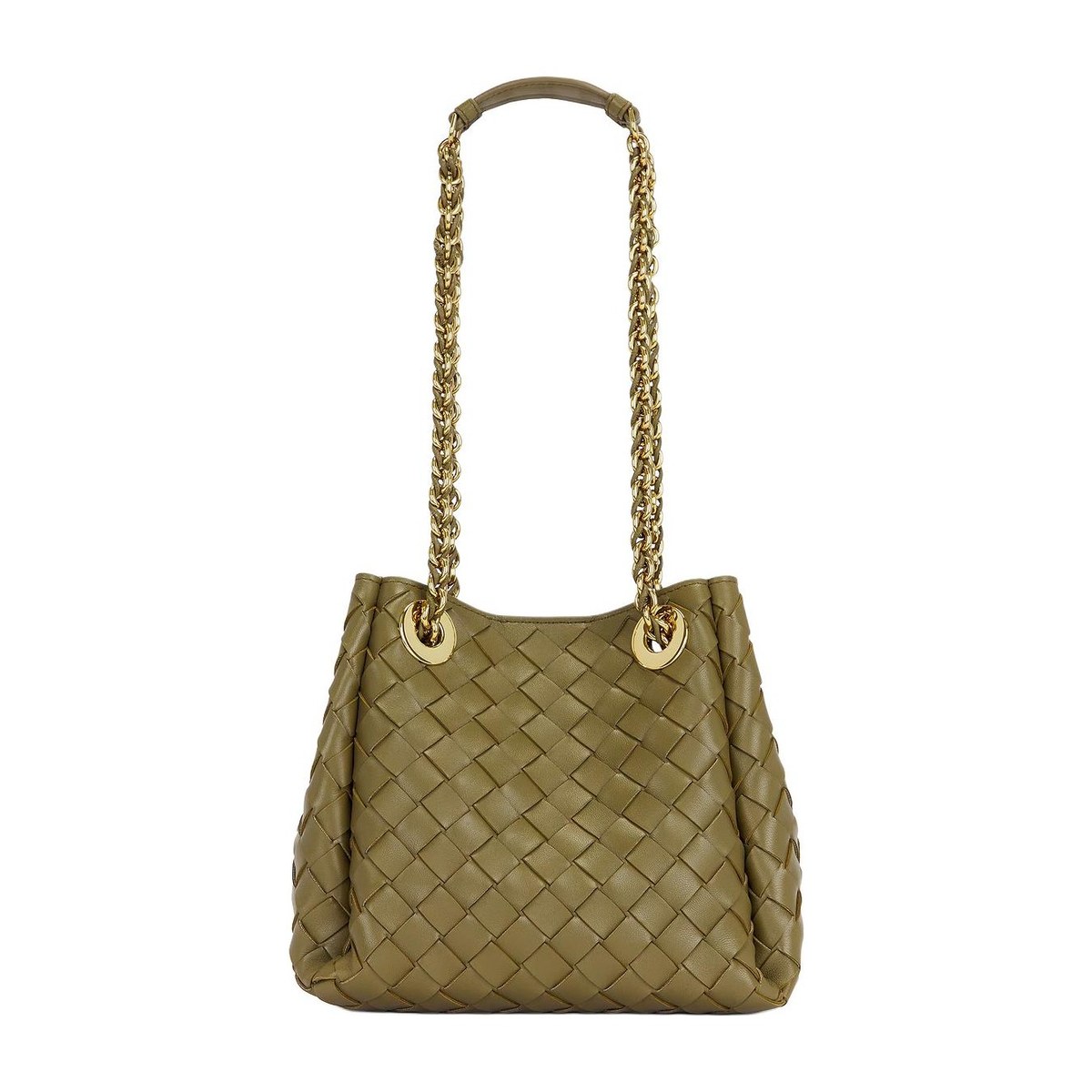 Bottega Veneta Parachute Shoulder Bag Green