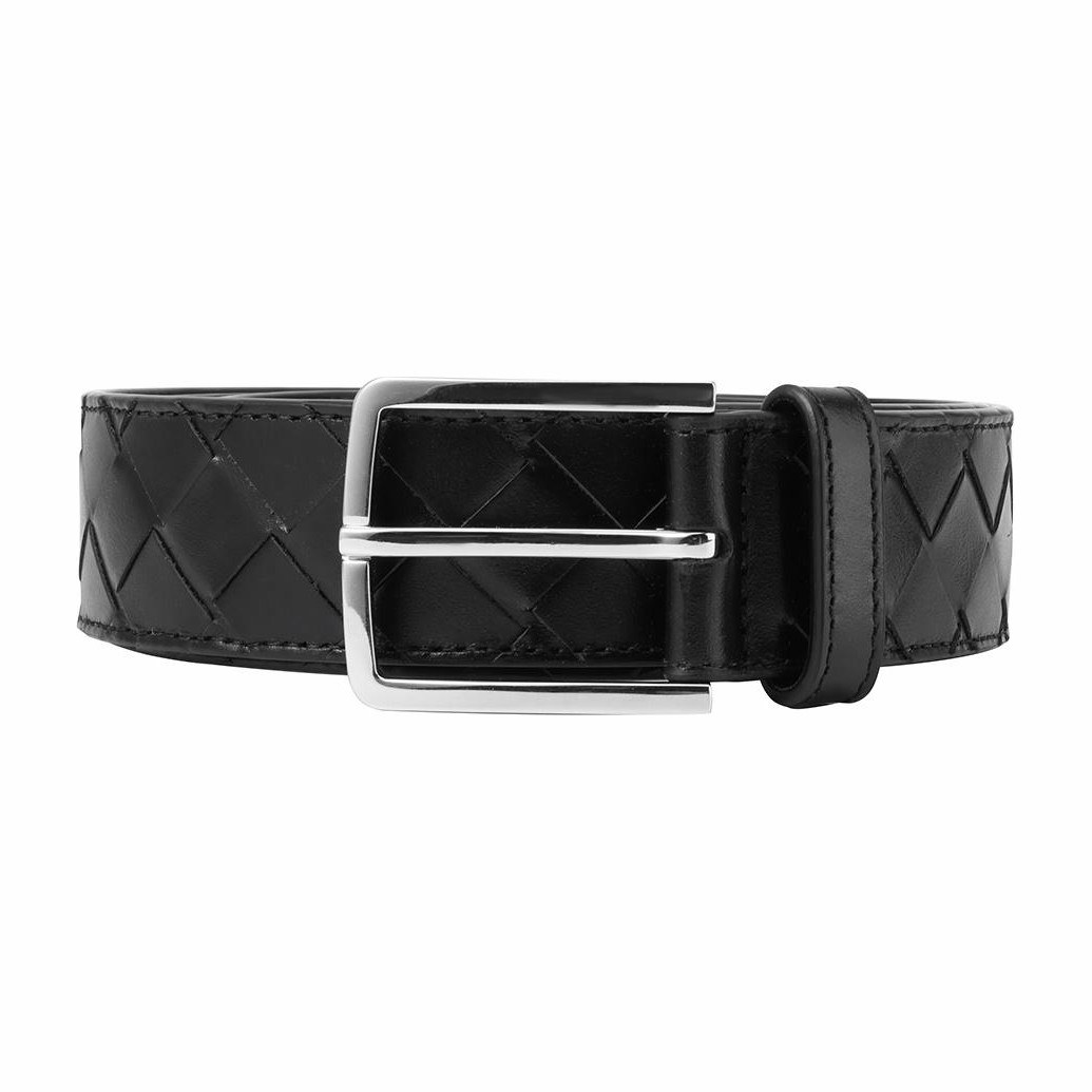 Bottega Veneta Metal Buckle Belt Black 3.5cm