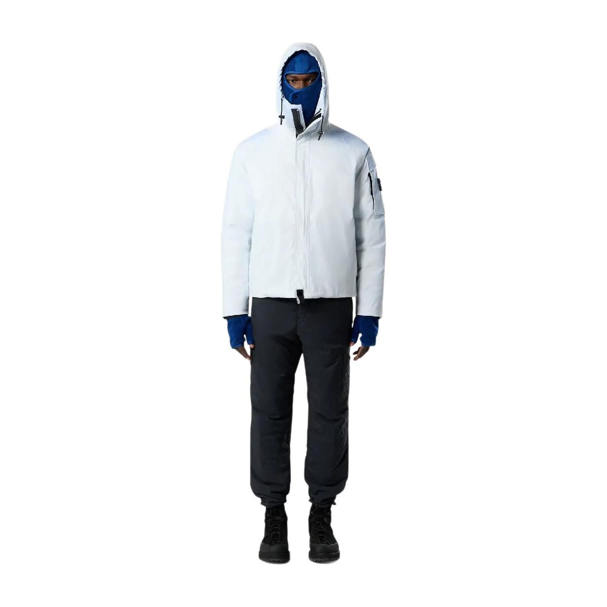 Stone Island White Label FW25 Thermochromic Parka Light Blue