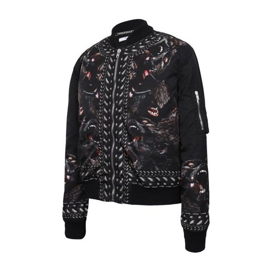Givenchy Animal Print Zip Jacket