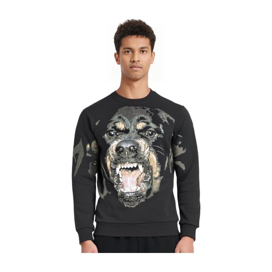 Givenchy Rottweiler Print Sweatshirt Black