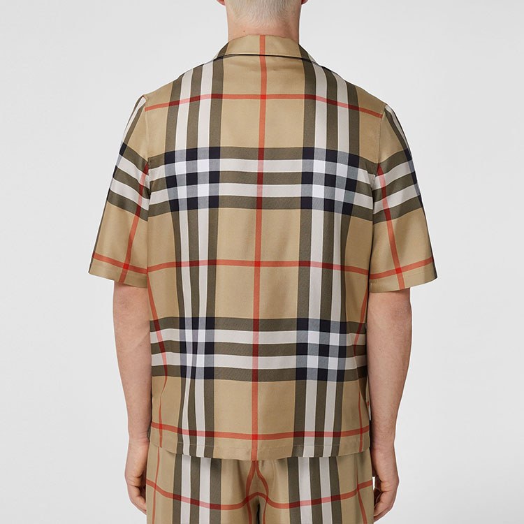 Burberry SS22 Check Silk Shirt