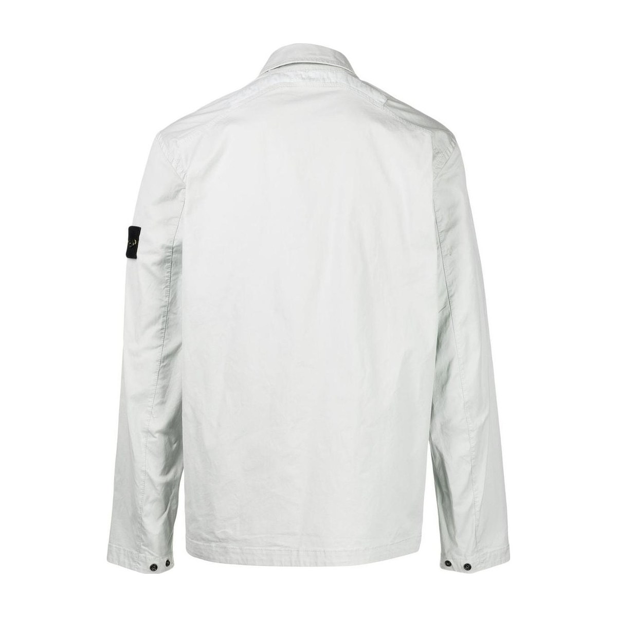 Stone Island Logo Zip Jacket White