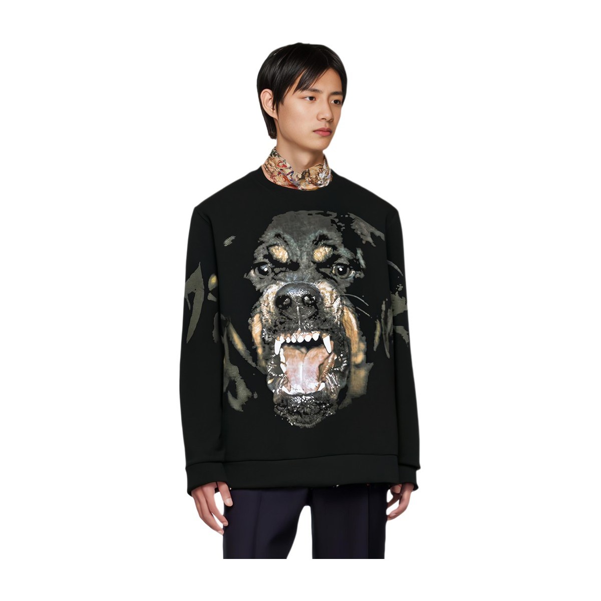 Givenchy Rottweiler Print Sweatshirt Black