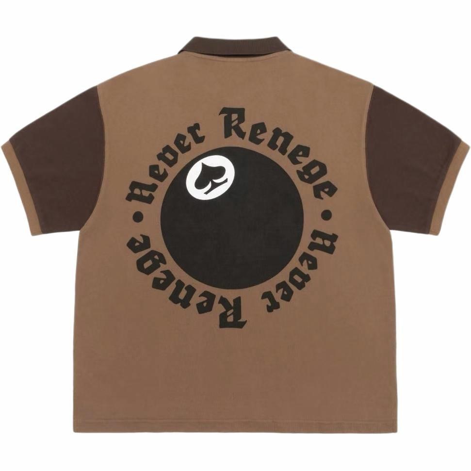 Stussy x Denim Tears SS25 Brown Polo