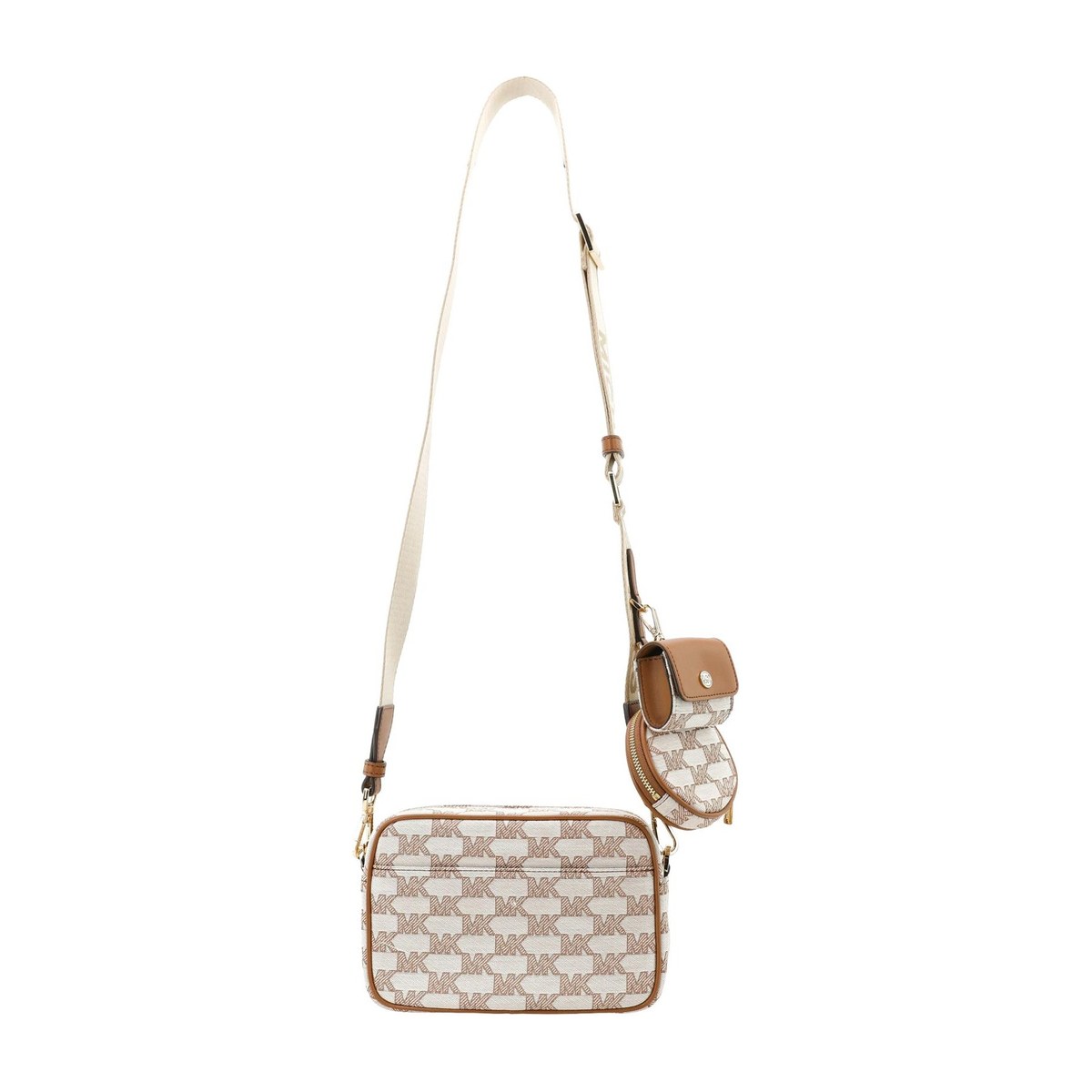 Michael Kors Jet Set Camera Bag Beige Brown
