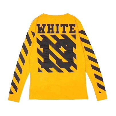 OFF-WHITE Long Sleeve Tee Yellow