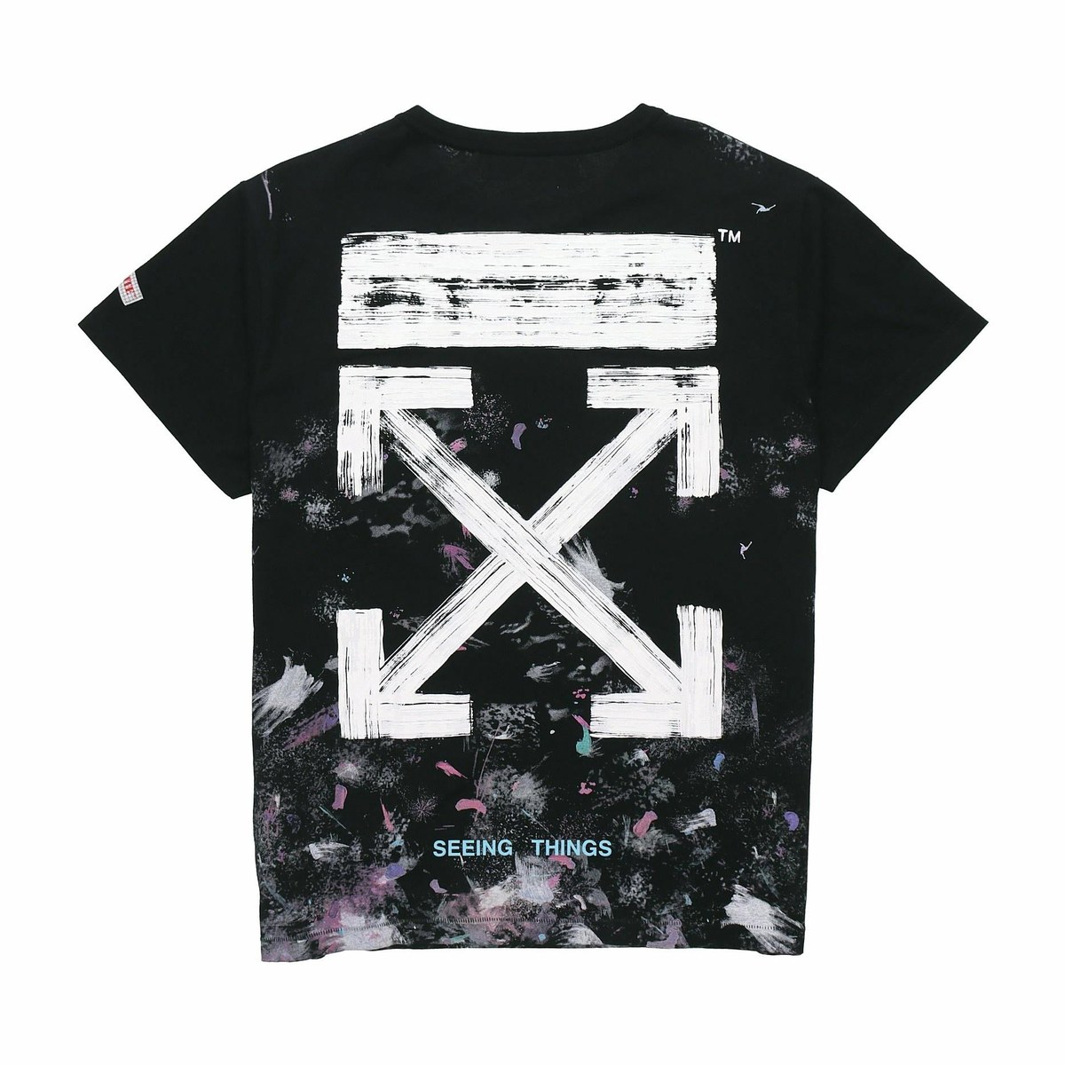 OFF-WHITE SS20 Firework Starry Ink Arrow Tee Black