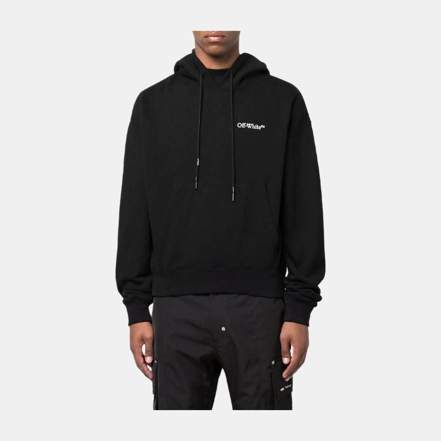 OFF-WHITE Logo Hoodie Black