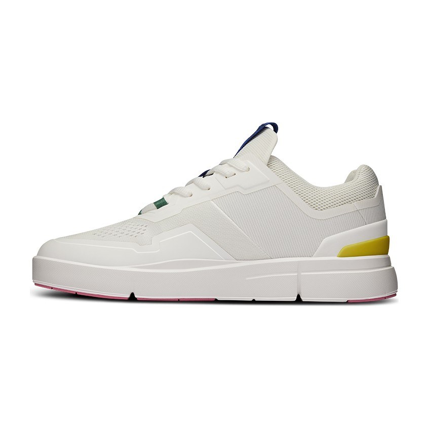 On x Federer Low White Yellow