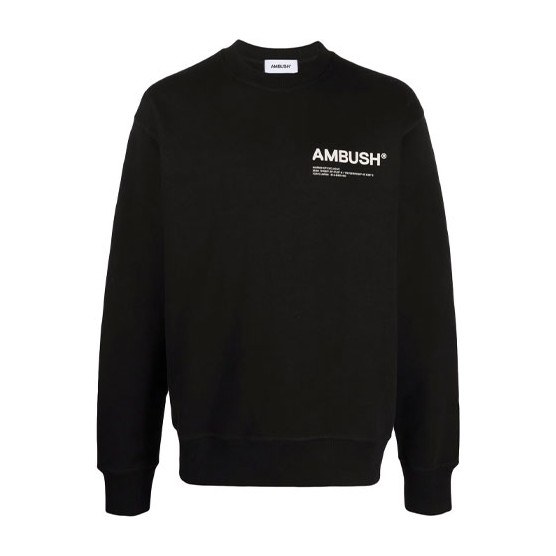 AMBUSH FW21 Logo Long Sleeve Sweatshirt Black