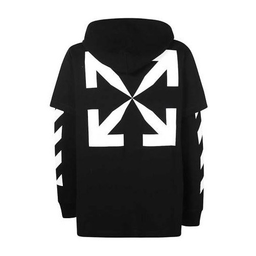 OFF-WHITE SS21 Mona Lisa Print Hoodie Black