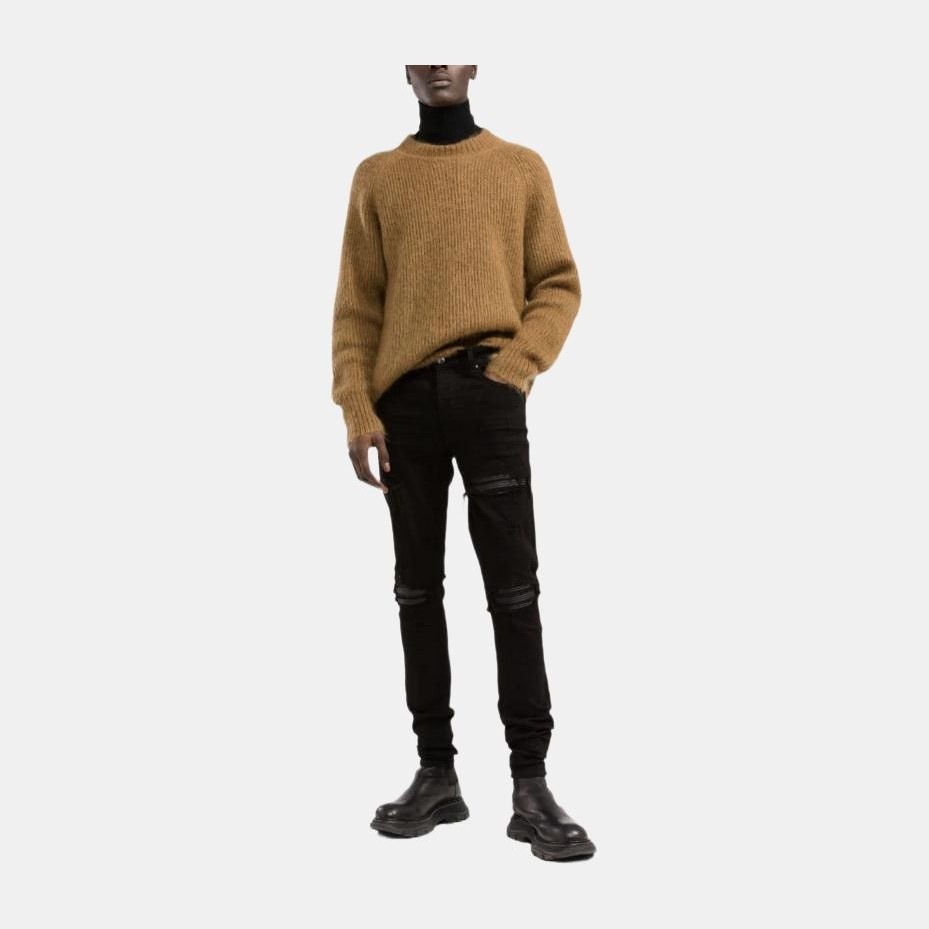 AMIRI SS22 Black Distressed Skinny Jeans