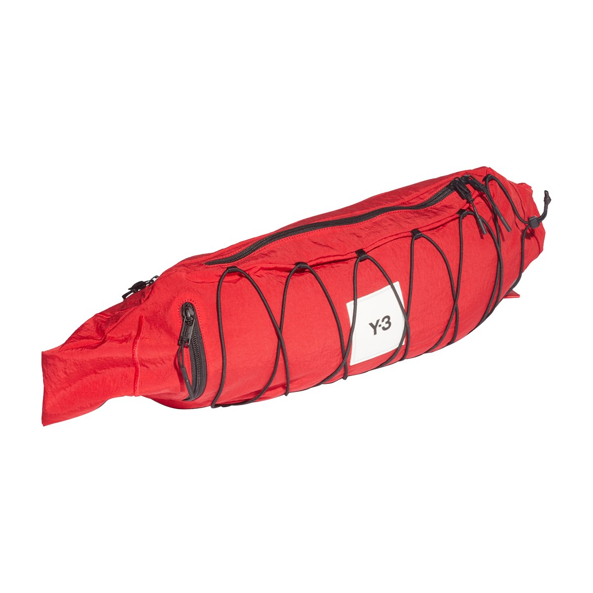 Y-3 Drawstring Logo Waist Bag Red