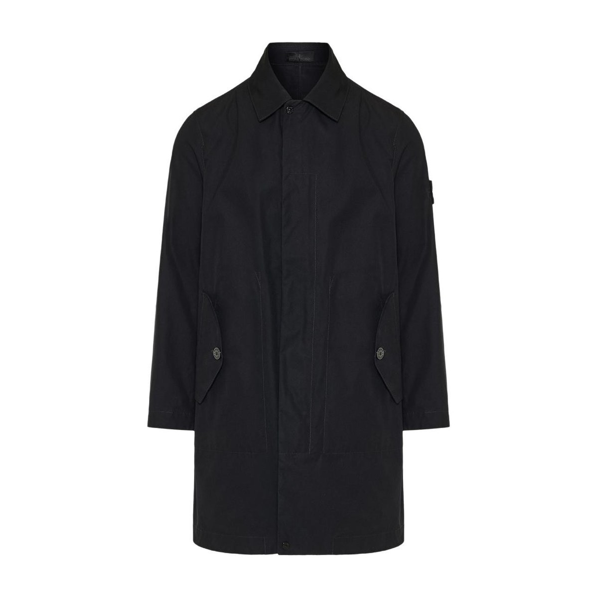 Stone Island Patch Collar Trench Coat