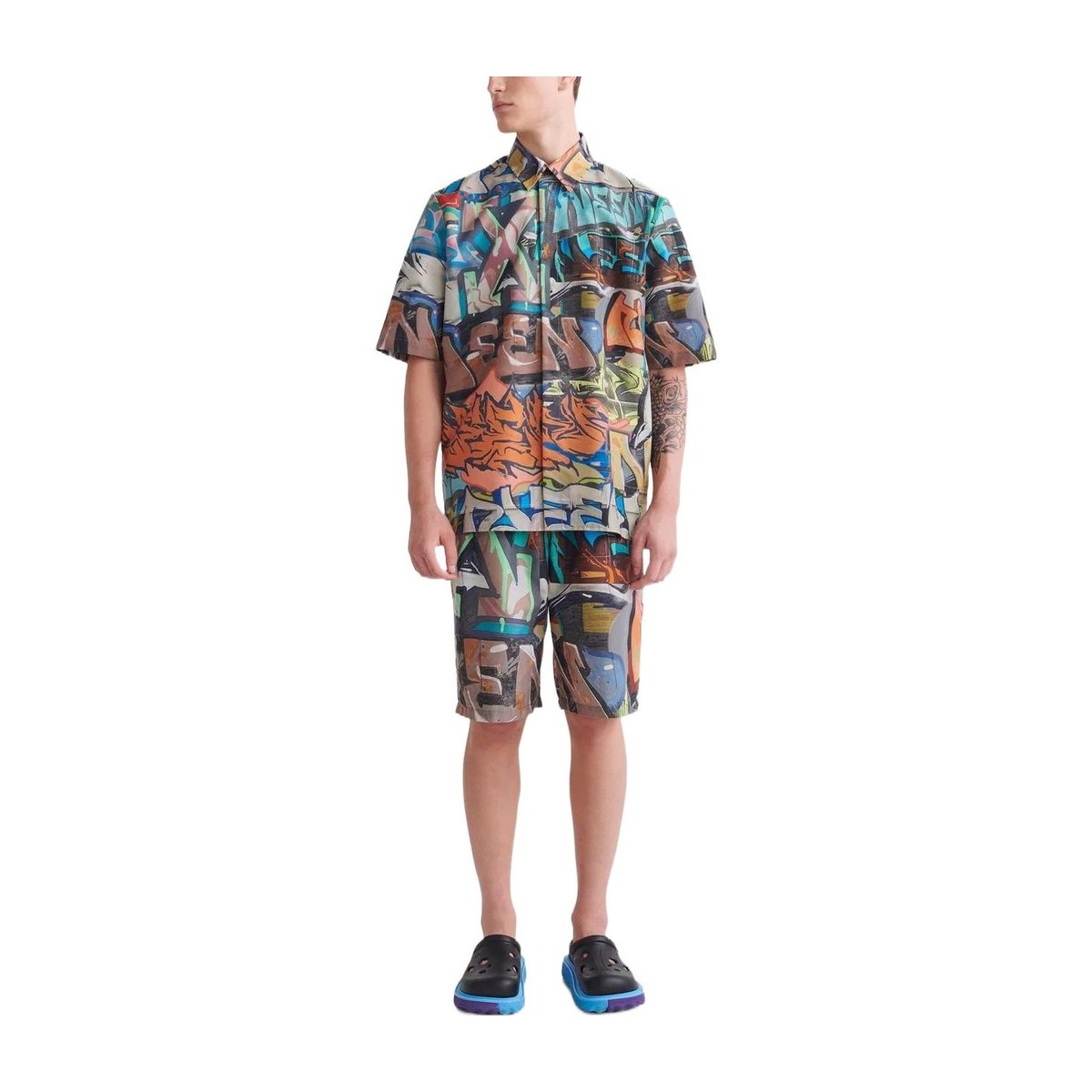 OFF-WHITE SS22 Graffiti Print Shirt