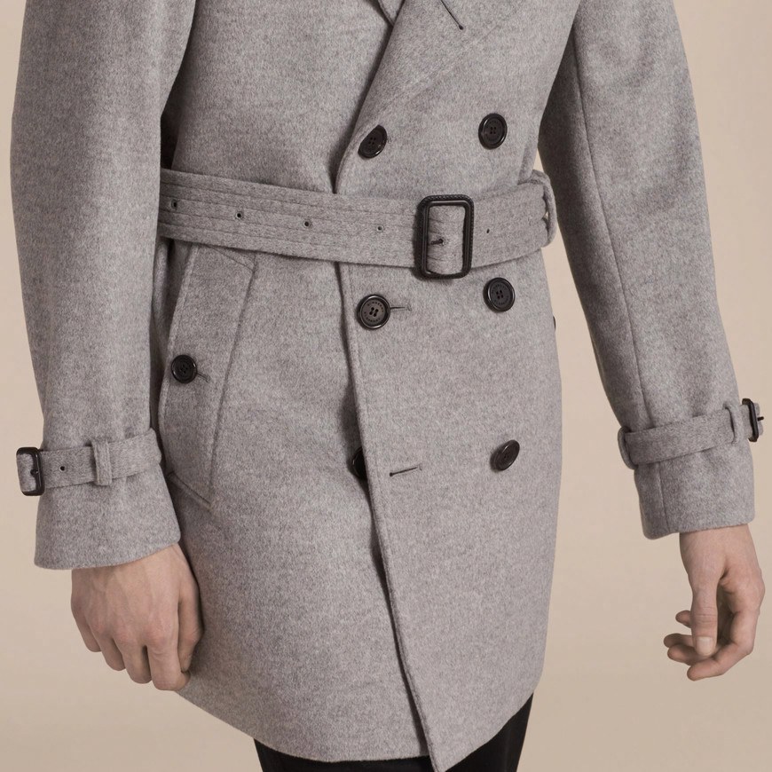 Burberry Kensington Trench Coat Grey