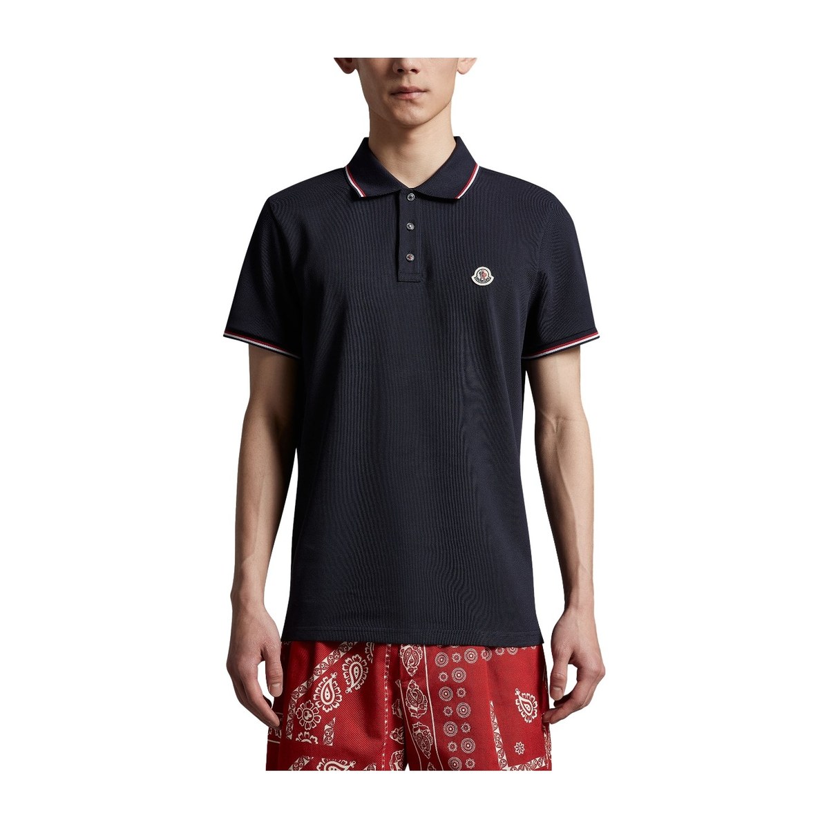 Moncler SS24 Polo Navy