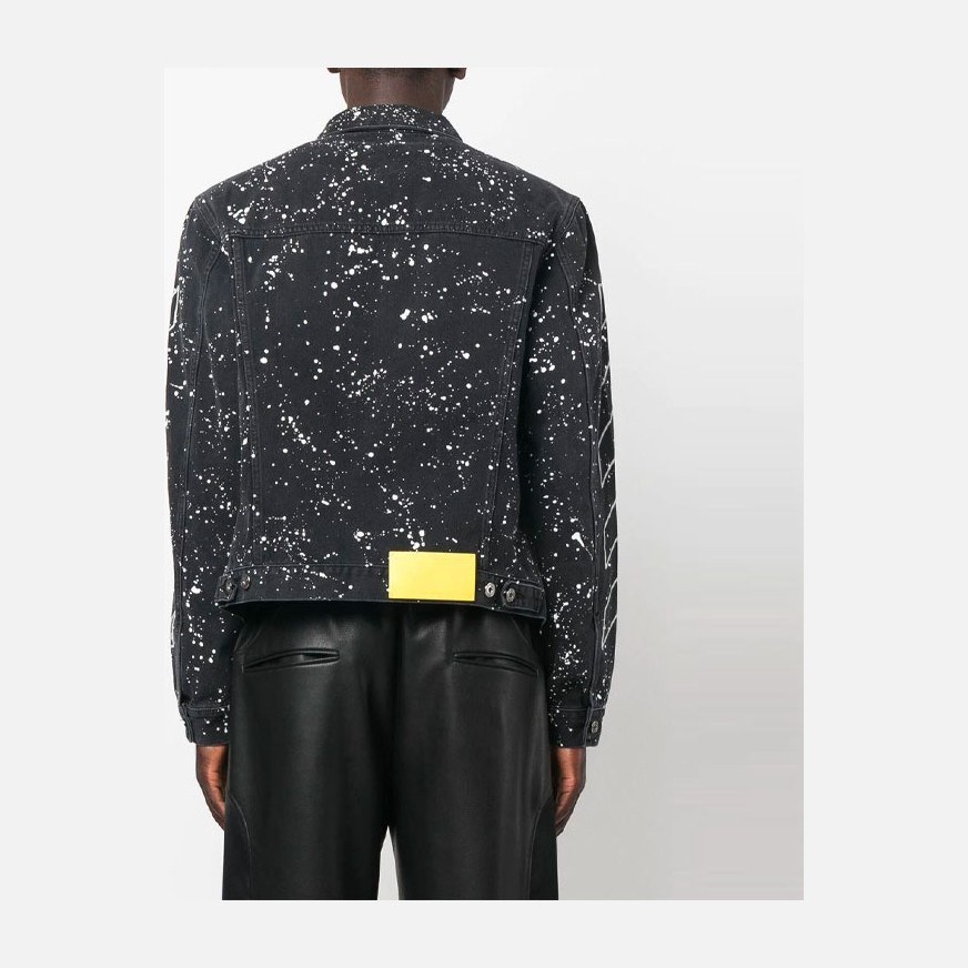 OFF-WHITE FW22 Black Denim Jacket