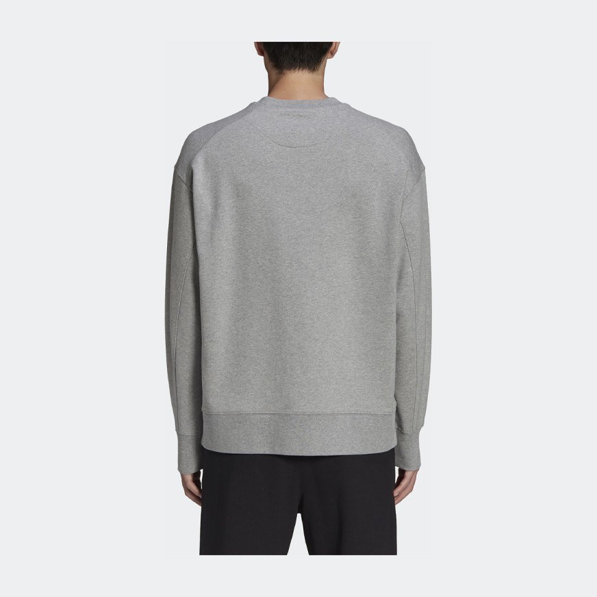 Y-3 Logo Crewneck Sweatshirt Grey