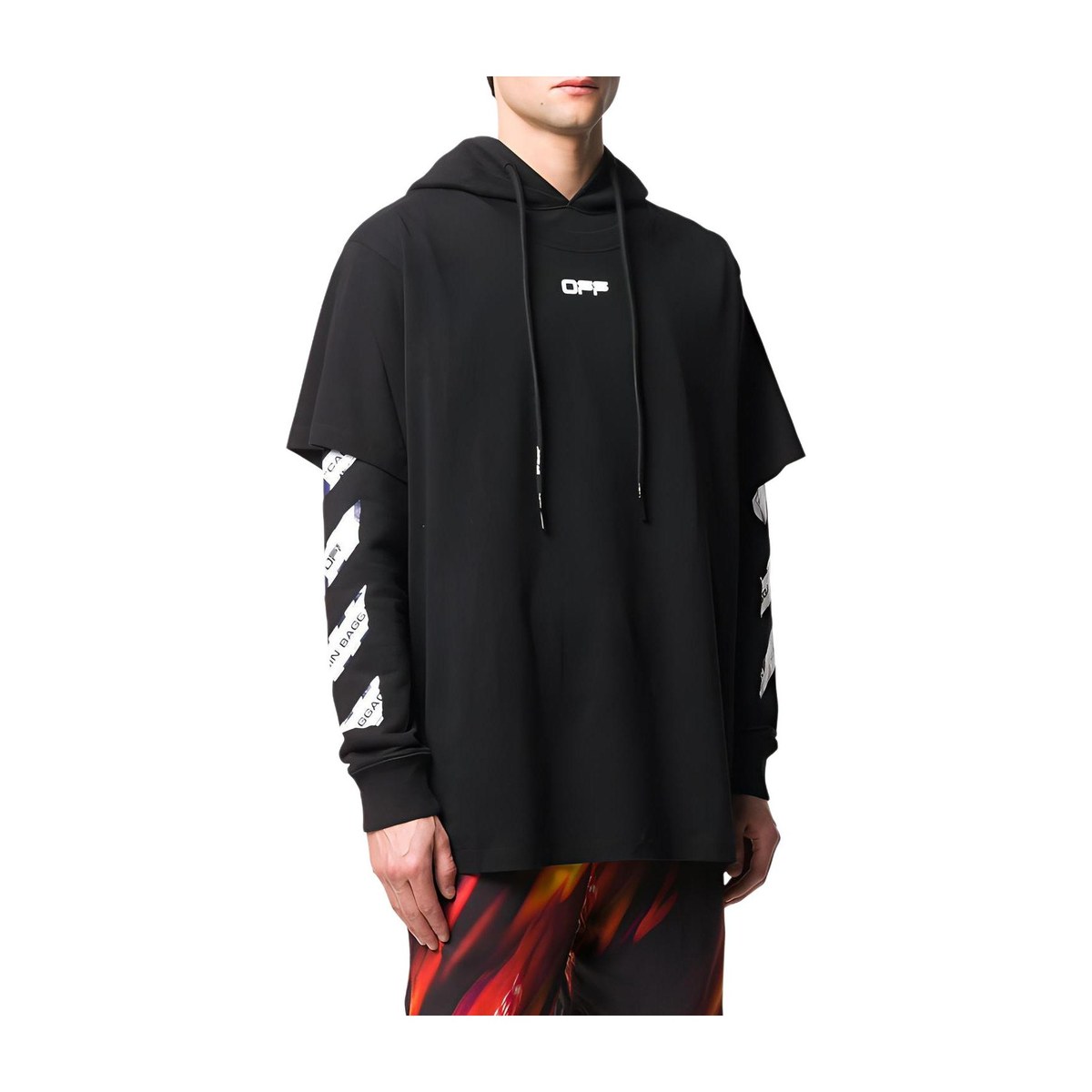 OFF-WHITE SS20 Airport Tape Hoodie