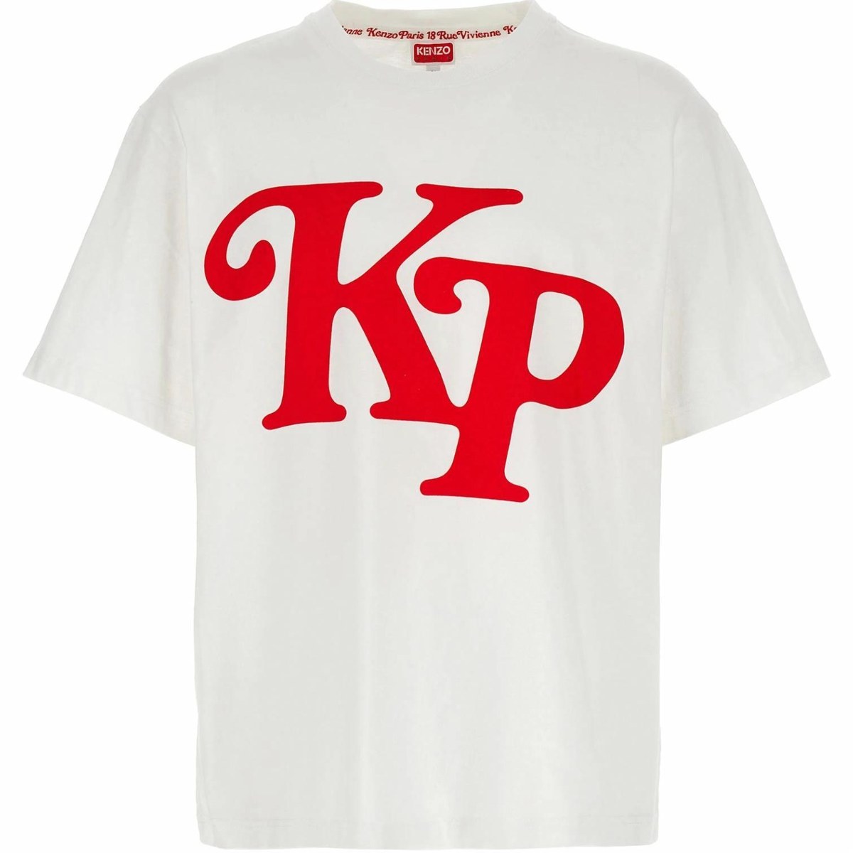 KENZO Letter Crew Neck T-Shirt White
