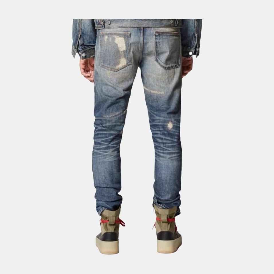 Fear of God Essentials Denim Jeans Distressed Indigo FW20