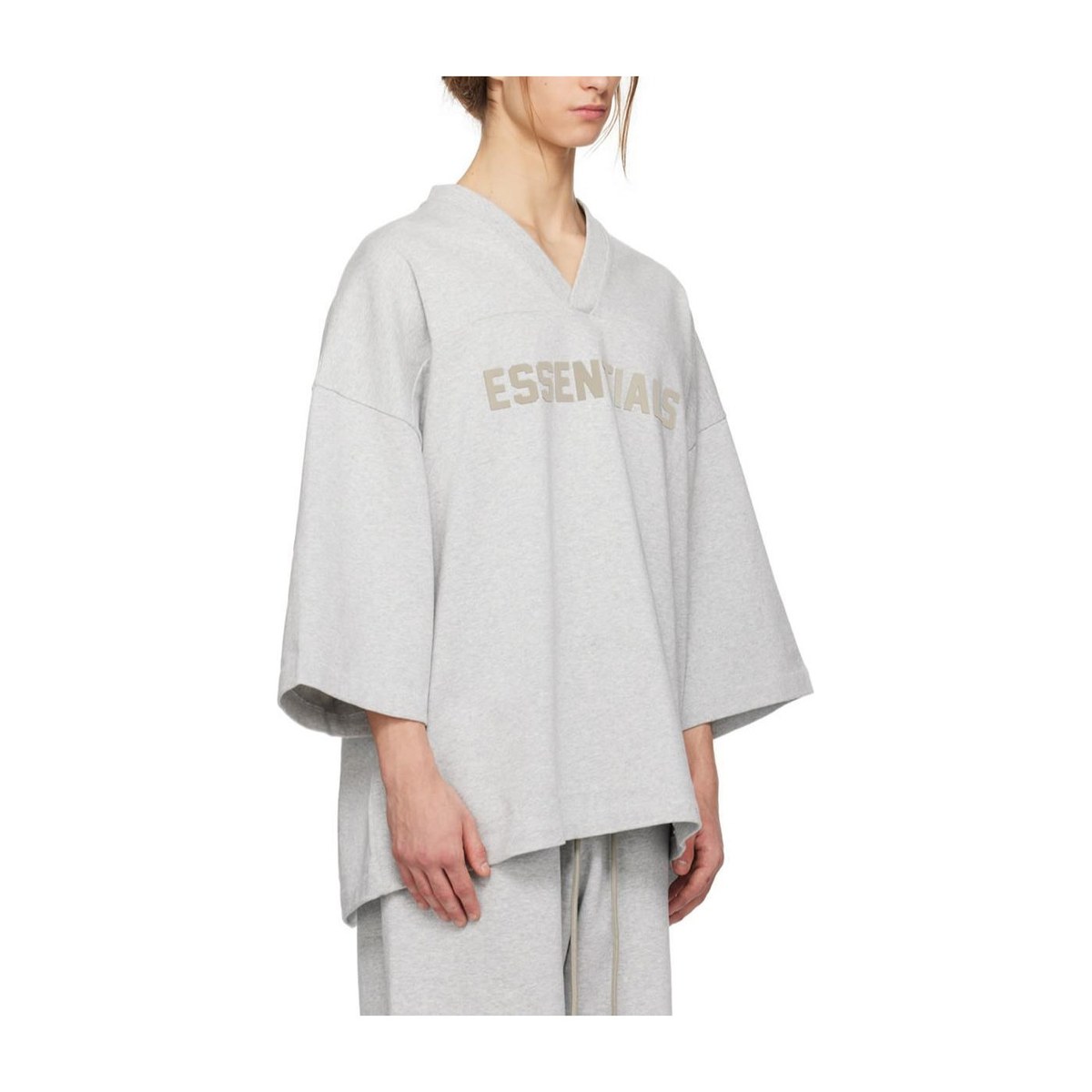 Fear of God Essentials Football Tee Light Heather Grey