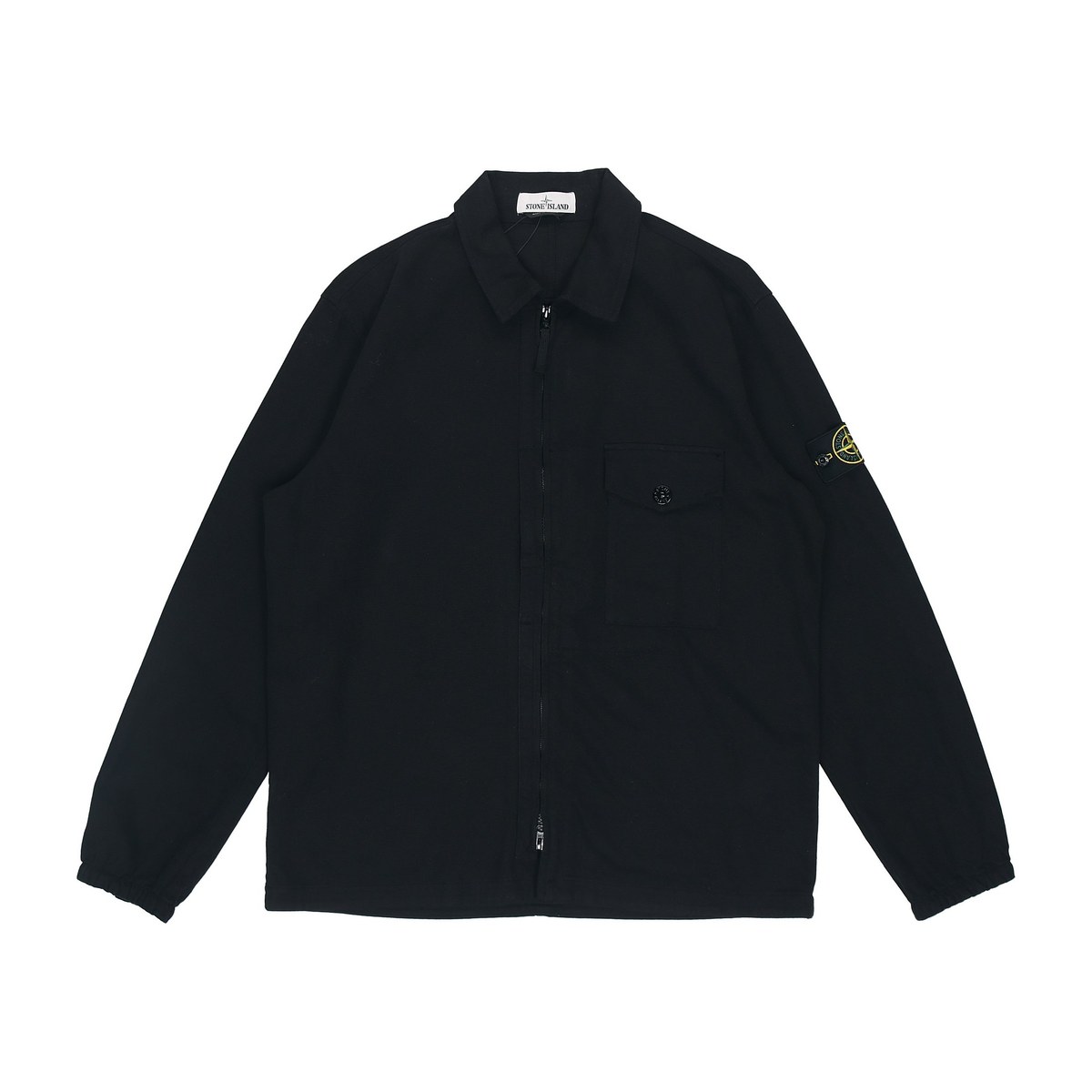 Stone Island Recycled Cotton Jacket Black