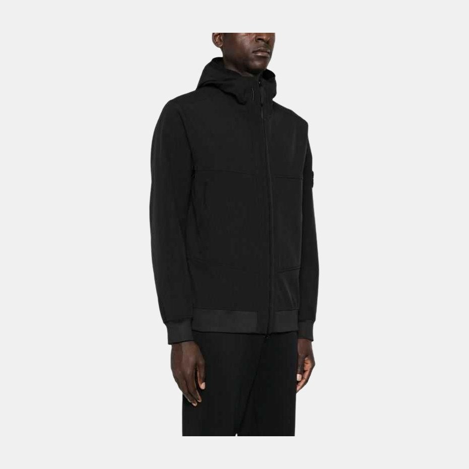 Stone Island Soft-Shell Jacket Black