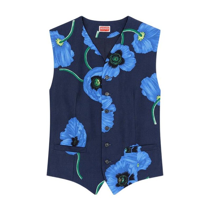 KENZO x Nigo FW22 Poppy Series Vest Blue