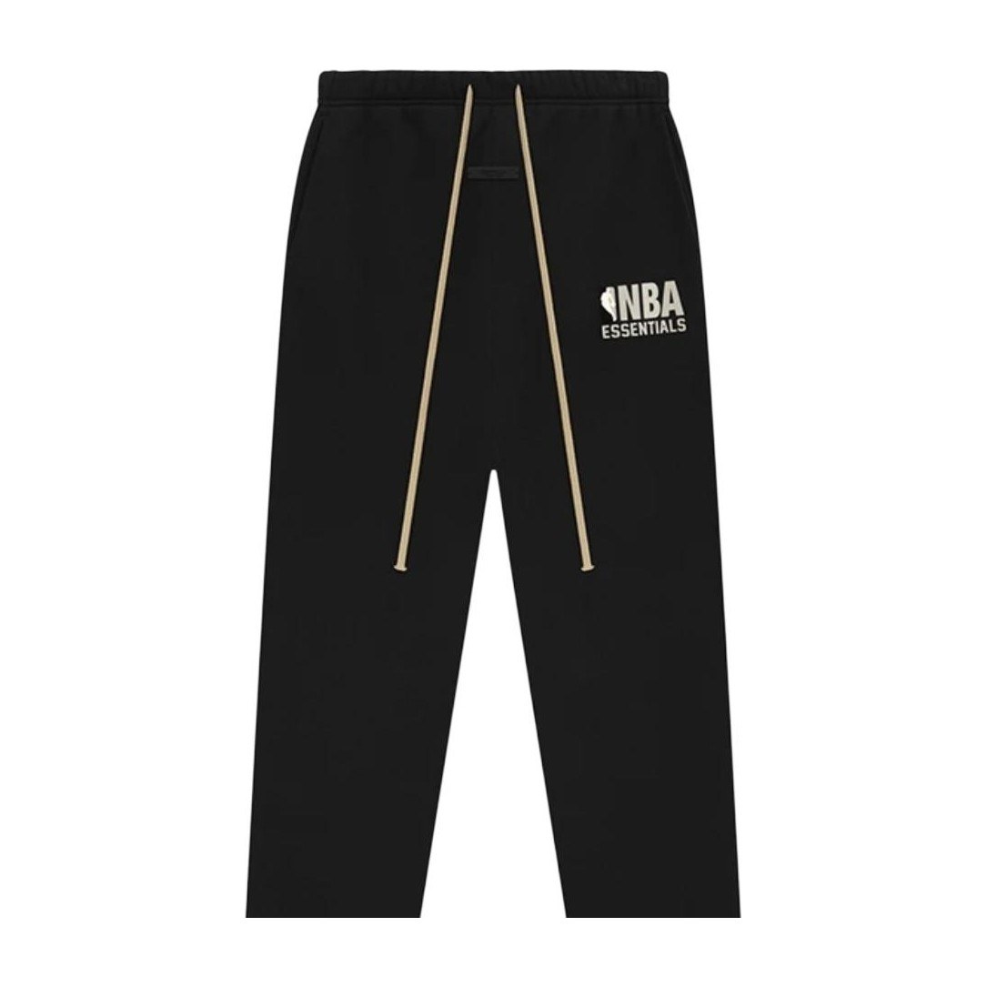 Fear of God Essentials x NBA SS25 Rubber Logo Knit Pants Black