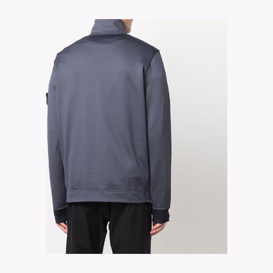 Stone Island FW21 Badge Zip Jacket Purple