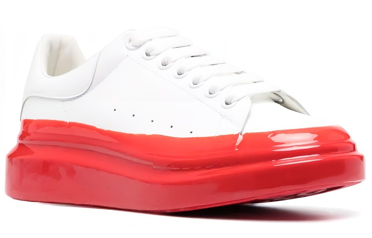 Alexander McQueen Oversized Sneakers White Red