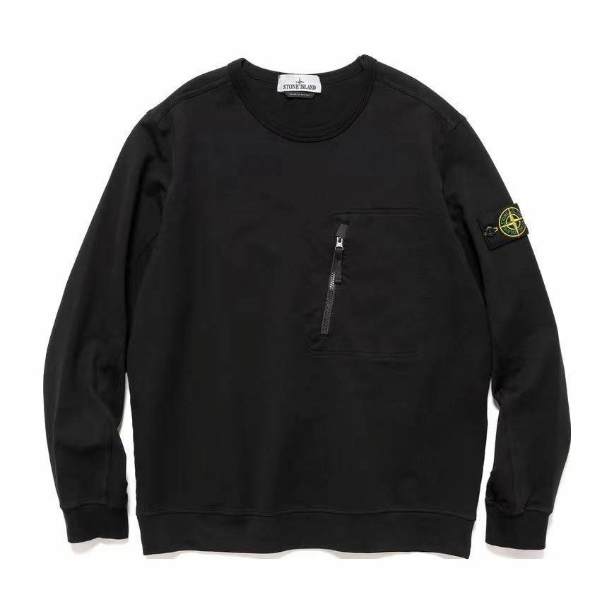 Stone Island SS23 Logo Crewneck Sweatshirt Black